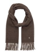 Double Face Scarf Brown Morris