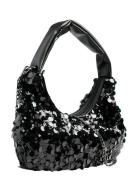 Pcmaddie Sequins Shoulder Bag Black Pieces