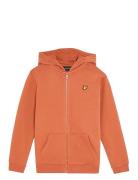 Zip Through Hoodie Orange Lyle & Scott