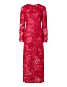 Yasfloree Ls Long Dress - D2D Red YAS