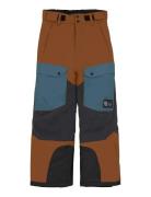 Jr. Ski Pants - Colorblock Brown Color Kids
