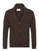 Lambswool Shawlcollar Cardigan Brown Lindbergh