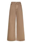 Kayne Denim Trousers Beige Stylein