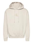 350Gsm Fleece Gift Giving Hoodie Cream Calvin Klein Jeans