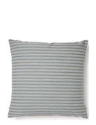 Outdoor Fine Stripe Cushion Blue Compliments