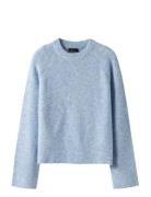 Nlfkleave Ls Short Knit Noos Blue LMTD
