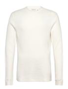 Long Sleeve Classic Waffle Tee Cream Abercrombie & Fitch