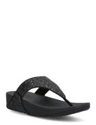 Lulu Glitter Toe-Thongs Black FitFlop