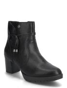Rieker Ladies Mid Height Boots 77667-00 Black Black Rieker