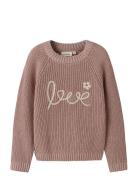 Nmfemlen Emb Knit Lil Pink Lil'Atelier