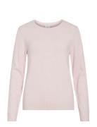 Viril O-Neck L/S Knit Top - Noos Pink Vila