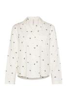 Jacket Ls Co Jacquard Mistleto White Hunkemöller