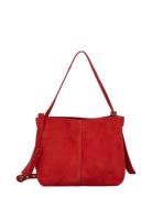 Suede Fraya Small Bag Red Becksöndergaard