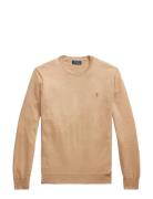 Slim Fit Washable Wool Crewneck Sweater Brown Polo Ralph Lauren