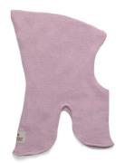 Balaclava Wool Knit Windstop Pink Huttelihut