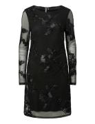 Pcoffia Ls O-Neck Short Dress Jrs D2D Black Pieces