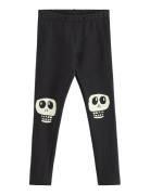 Leggings Skull Knee Patch Glow Black Lindex