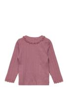 T-Shirt Ls Pointelle Pink En Fant