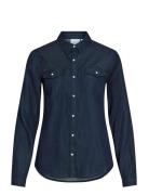 Vibista Denim Shirt-Noos Navy Vila
