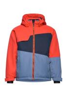 Ski Jacket - Colorblock Red Color Kids