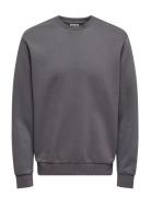 Onsceres Crew Neck Noos Grey ONLY & SONS