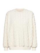 Top Cable Fleece Cream Hunkemöller