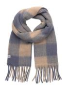 Check Mincho Scarf Blue Becksöndergaard