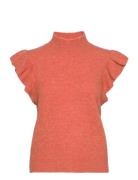 Frida Frill Waistcoat Orange Sirup Copenhagen