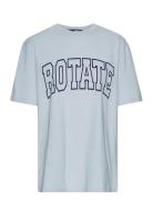 Over D T-Shirt Blue ROTATE Birger Christensen