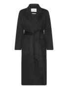 Belted Double Face Coat Black IVY OAK