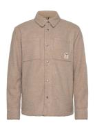 Ace Boucle Overshirt Beige Fat Moose