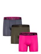 Sports Microfiber Boxer 3P Pink Björn Borg