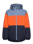 Ski Jacket - Colorblock Orange Color Kids
