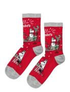 Hello Winter Strumpor Red Martinex