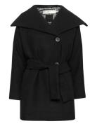 Yunahiw Collar Coat Black InWear
