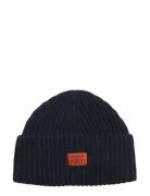 Workwear Knitted Beanie Hat Navy Superdry