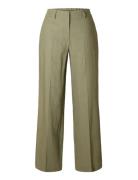 Slftania-Rita Mw Wide Pant Noos Green Selected