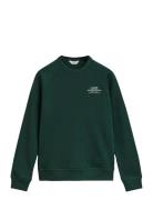 Graphic Raglan C-Neck Sweat Green GANT
