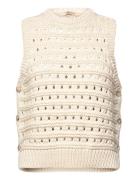 Cotton Stitch Vest Cream Stella Nova