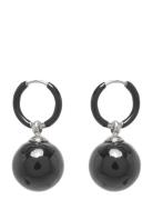 Brea Hoop Black/Silver Black Bud To Rose