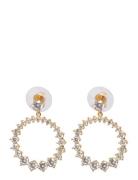 Trinnie Round Pendant Ear G/Clear - Gold SNÖ Of Sweden