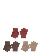 Magic Gloves 3 Pack W. Lurex Patterned Mikk-line