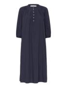 Nicole Dress Paper Touch Navy Naja Lauf