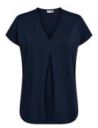 Nutilia Ss Blouse Navy Nümph