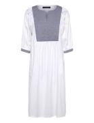 Linnea Dress Chambray Quilt White Naja Lauf