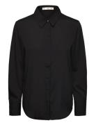 Fluid Long-Sleeved Blouse Black Mango