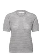 Claire Tshirt Fine Pointelle Grey Naja Lauf