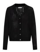 Rosie Cardigan Open Knit Black Naja Lauf