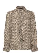 Kamala Blouse Night Flower Black Naja Lauf