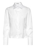 Slim-Fit Poplin Shirt White Mango